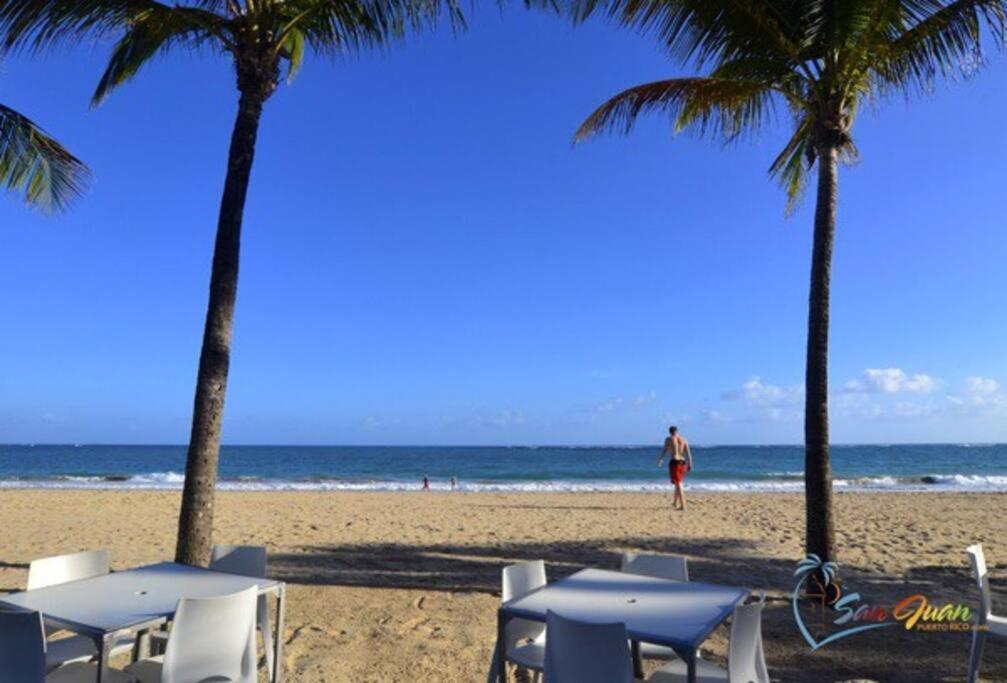 One Bedroom Apt 30 Steps From Prime Beach Generator Parking Included San Juan Eksteriør billede